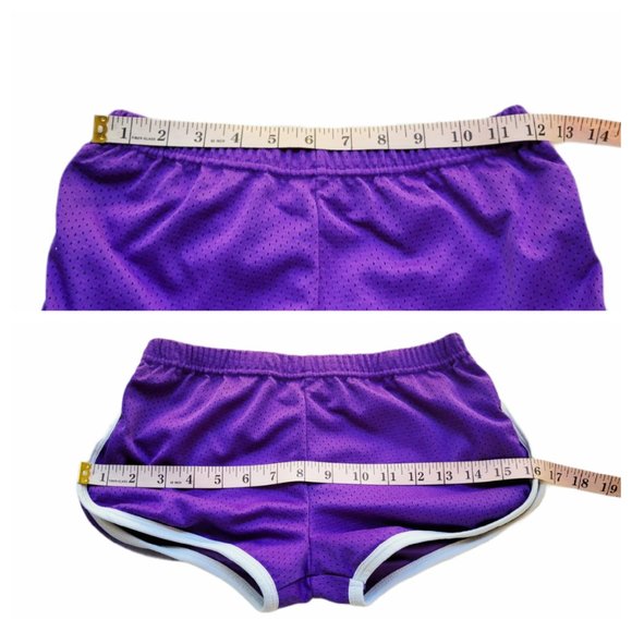 Exist Purple Shorts Sexy Sporty Elastic Waist Jogger Booty Shorts - Picture 8 of 11